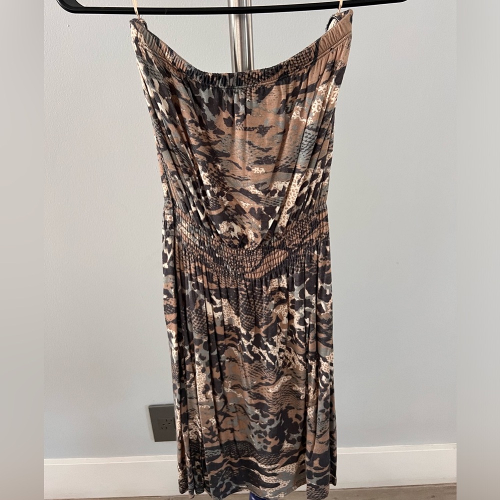 Aqua Strapless Dress